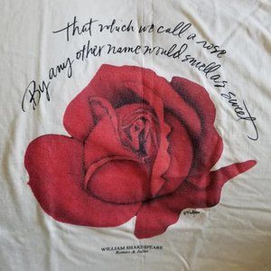 New Romeo and Juliet rose t-shirt.